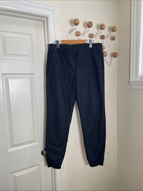 Kit and Ace Commute Pants Elastic-Cuff Chino Joggers Navy 12